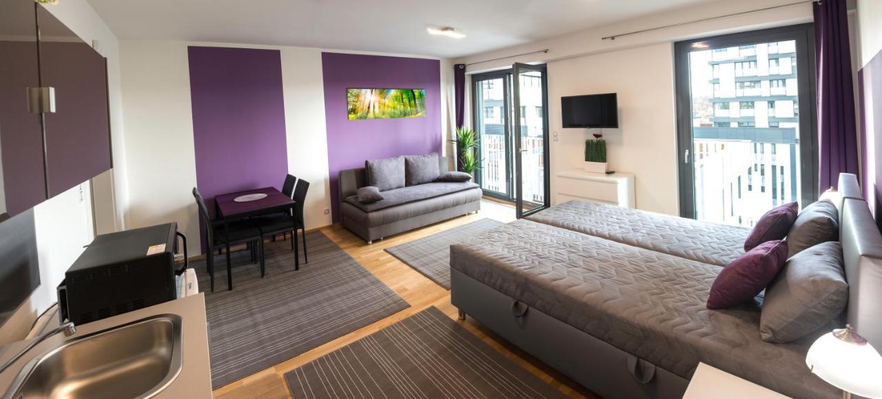Prague Apartment In Residential Tower - Parking Exterior photo