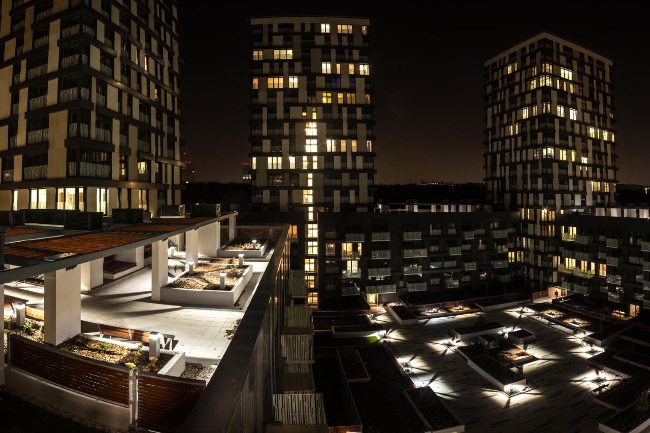 Prague Apartment In Residential Tower - Parking Exterior photo