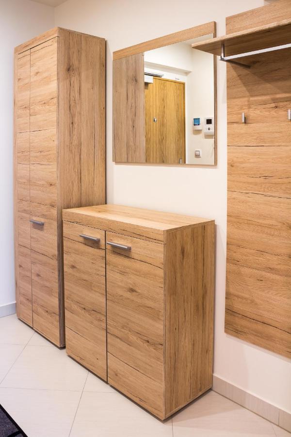 Prague Apartment In Residential Tower - Parking Exterior photo